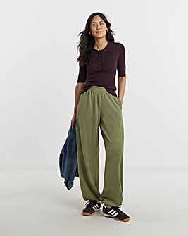 Textured Jersey Balloon Trousers
