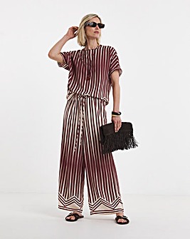 Printed Wide Leg Trouser