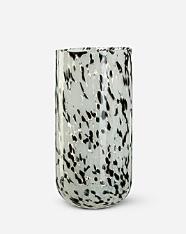 Carra Large Vase, Speckled Grey Glass