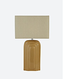 Art Deco Pattern Ceramic Table Lamp