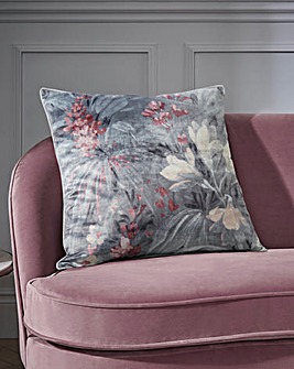 Hyperion Interiors Floral Velour Cushion