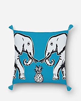 Pineapple Elephant Tembo Tassel Cushion