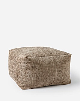 Chunky Weave Square Pouffe