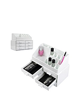 LaRoc Cosmetic Organiser - White