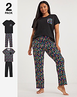 Pretty Secrets 2 Pack Value Pyjama Sets