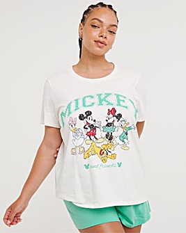 Mickey Mouse Sports Cotton Pyjama Shortie Set