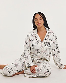 Pure Cotton 101 Dalmatian Button Through Pyjama Set