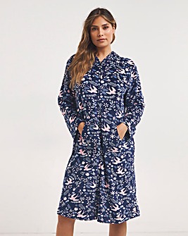 PAVILIA Women Hooded Plush Soft Robe | Fluffy Warm Fleece Sherpa Shaggy  Bathrobe (S/M, Royal Blue) - Walmart.com