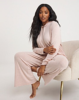 Pretty Secrets Supersoft Hoodie And Wide Leg Lounge Set