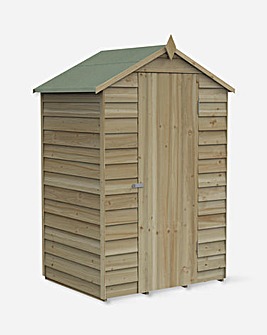 Forest Overlap Pressure Treated 4ft x 3ft Apex Shed - No Window