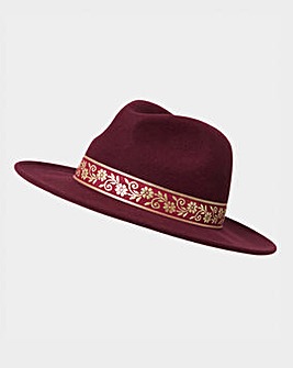 Joe Browns Keep It Sleek Wool Fedora Hat