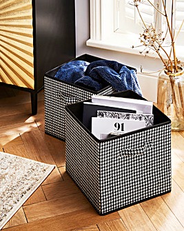 Joanna Hope Set of 2 Foldable Storage Boxes