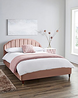 Clara Fabric Bed Frame with Memory Mattress
