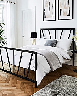 Joanna Hope Grace Black Metal Bed Frame