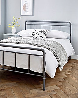 Bowen Metal Frame Bed with Quilted Mattress