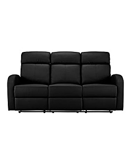 Ramsey Faux Leather Recliner 3 Seater Sofa