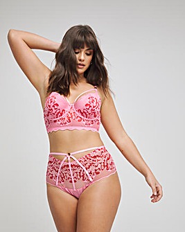 Figleaves Amore Deep Brazilian Brief - Pink