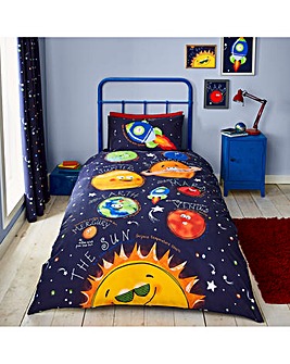 Catherine Lansfield Happy Space Duvet Cover Set