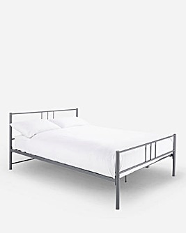 Denver Metal Bed with Quilted Mattress