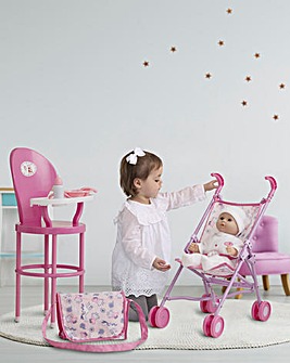 Peppa Pig Pushchair & Highchair Doll Playset