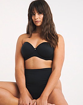 Figleaves Smoothing Multiway Balcony Bra (B-GG) Black
