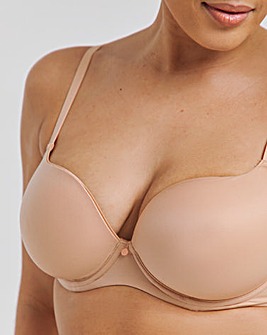 Figleaves Smoothing Sweetheart Full Cup Underwired T-Shirt Bra B-H - Latte