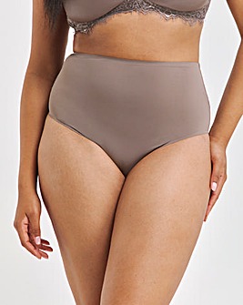 Figleaves Smoothing High Waisted Brief- Mocha