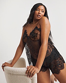 Figleaves Gigi Galloon Lace Cami and Short Set