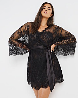 Figleaves Gigi Galloon Lace Robe