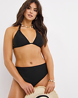 Figleaves Rene Black Soft Triangle Bikini Top