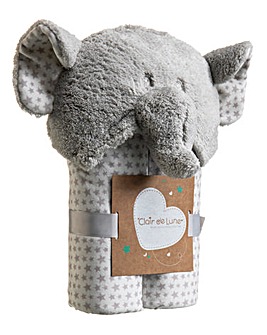 Clair De Lune Little Elephant Hooded Blanket