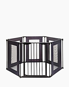 Dreambaby Brooklyn 2in1 Converta Metal Playpen/Wide Barrier with Mesh Sides