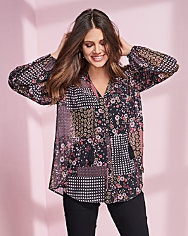 Together Patch Print Blouse