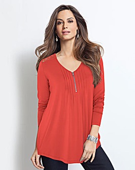 Together Lace Back Jersey Top