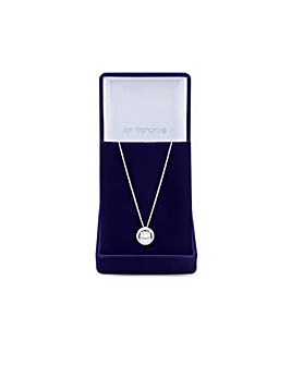 Jon Richard Cubic Zirconia Crystal Halo Pendant Necklace - Gift Boxed