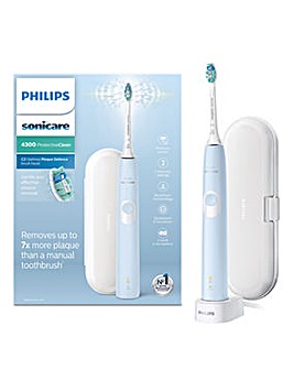 Philips Sonicare ProtectiveClean 4300 Blue Smart Electric Toothbrush