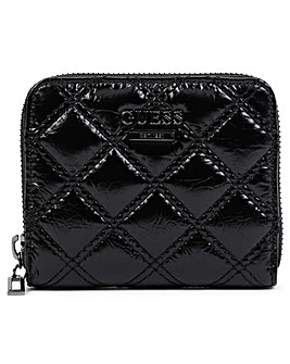 Guess Small Cessily DTM Quilted Zip Around Wallet