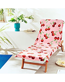 Catherine Lansfield Cherries Sun Lounger