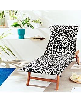 Catherine Lansfield Leopard Sun Lounger