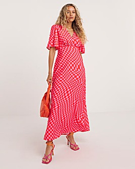 Twisted Wunder Check Grace Maxi Dress