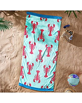 Catherine Lansfield Lobster Beach Towel