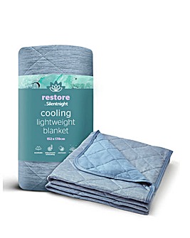 Silentnight Restore Cooling Lightweight Blanket Blue