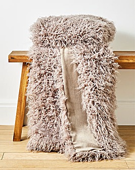 Mongolian Faux Fur Throw