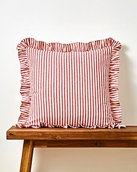 Sylvia Ruffled Stripe Cushion