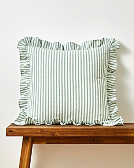 Sylvia Ruffled Stripe Cushion