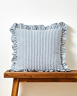 Sylvia Ruffled Stripe Cushion