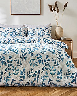 Rowan Watercolour Leaf Duvet Cover Set