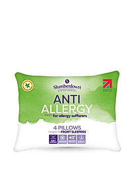 Slumberdown Anti Allergy Soft Support 4 Pack Pillows