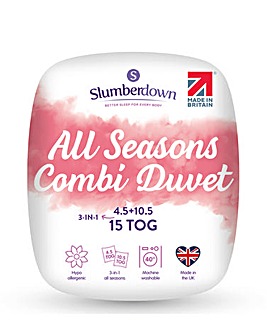 Slumberdown Feels Like Down All Seasons 15 Tog Duvet