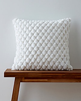 Scallop Faux Fur Cushion